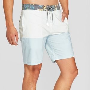 GOODFELLOW mens Blue and green board shorts